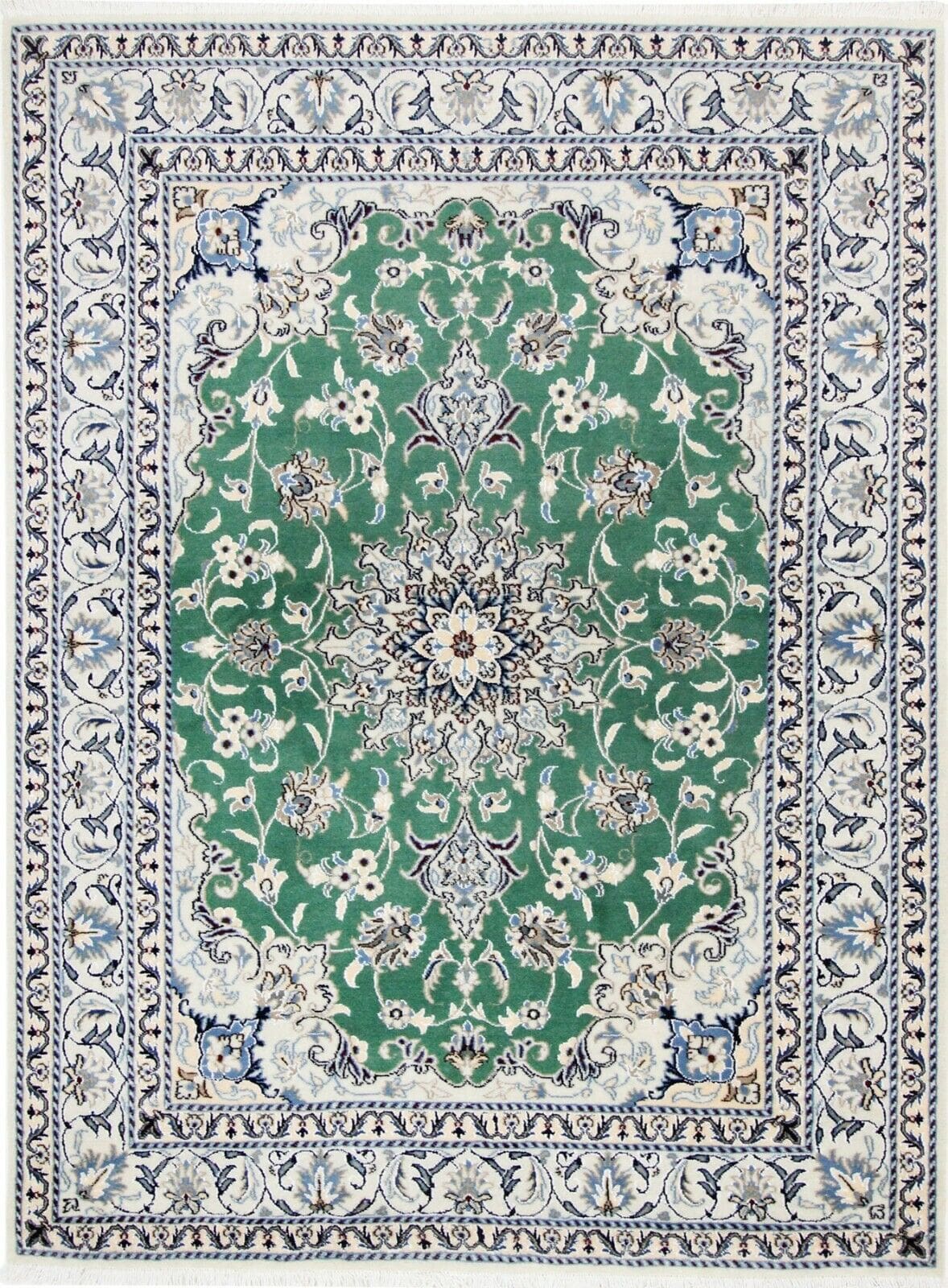 Perserteppich Nain 203x151 cm Wolle handgeknüpft