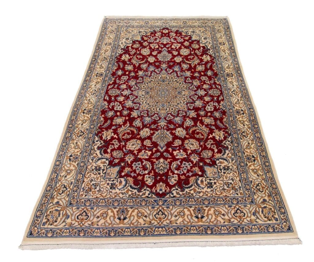 Perserteppich Nain 184 x 122 cm Wolle handgeknüpft