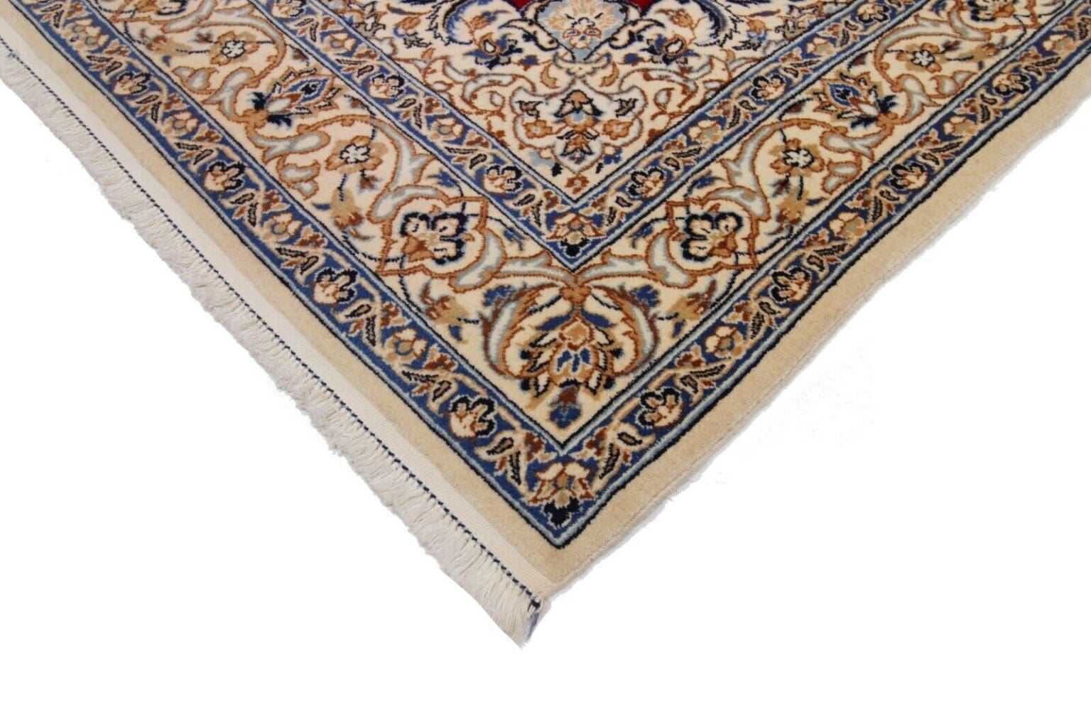 Perserteppich Nain 184 x 122 cm Wolle handgeknüpft