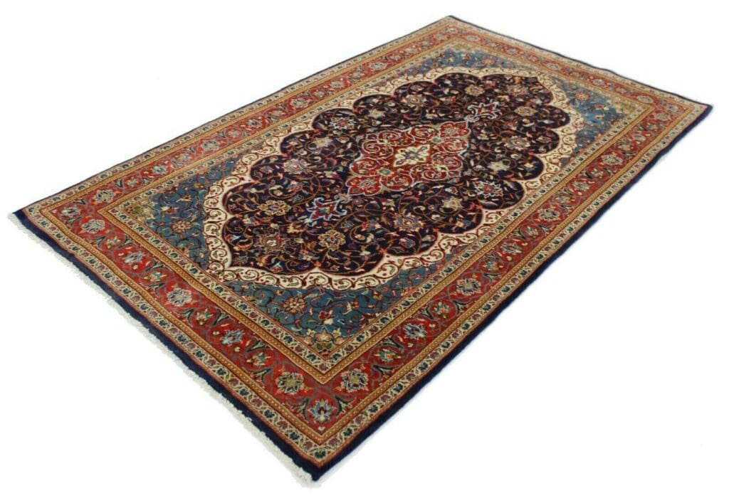 Perserteppich Keshan 227 x 134 cm Wolle handgeknüpft