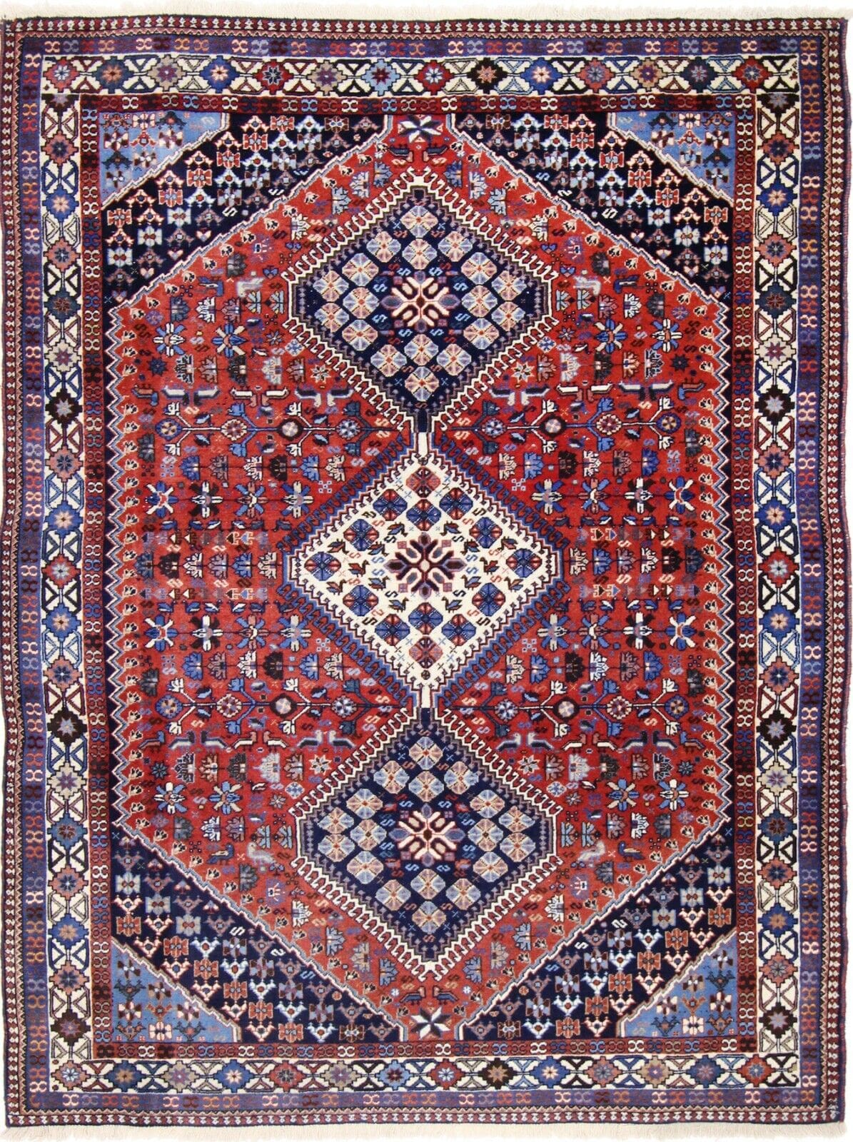 handgeknupfter-yalammeh-orientteppich-200x150-cm-perserteppich Perserteppich Yalammeh 200 x 150 cm Wolle handgeknüpft