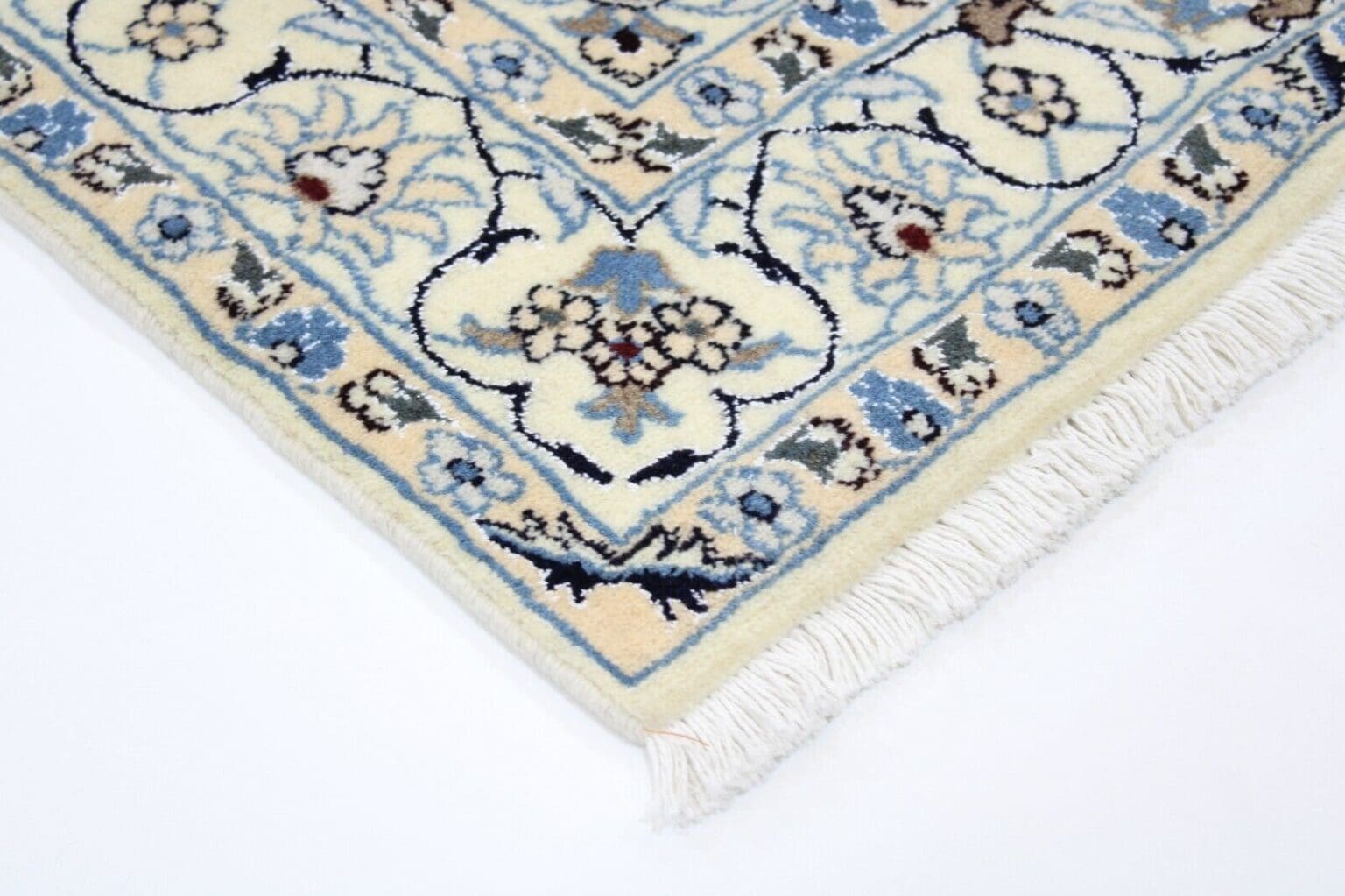 Perserteppich Nain 215 x 119 cm Wolle handgeknüpft