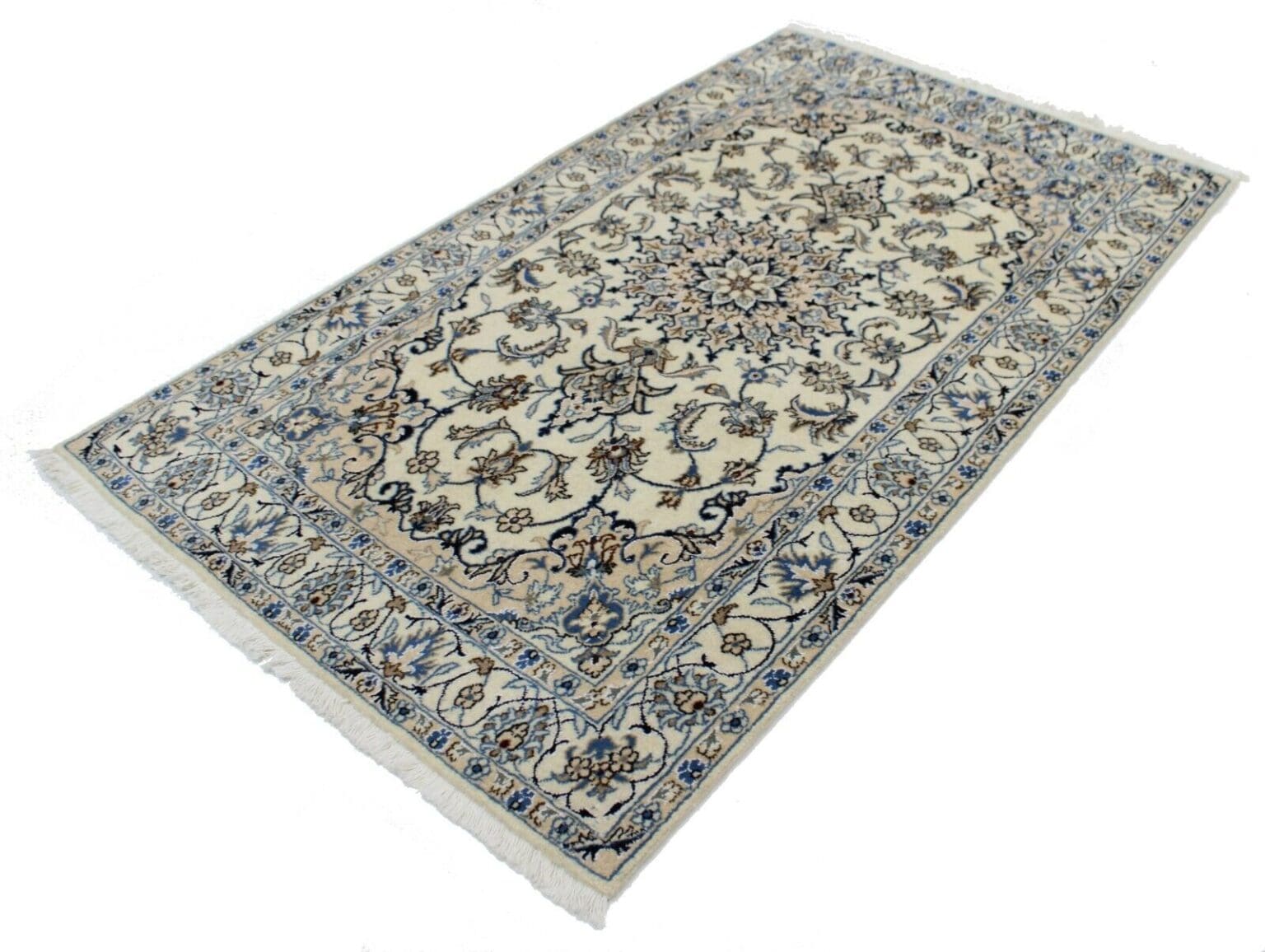 Perserteppich Nain 200x118 cm Wolle handgeknüpft
