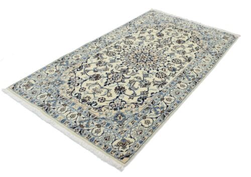Perserteppich Nain 215 x 119 cm Wolle handgeknüpft