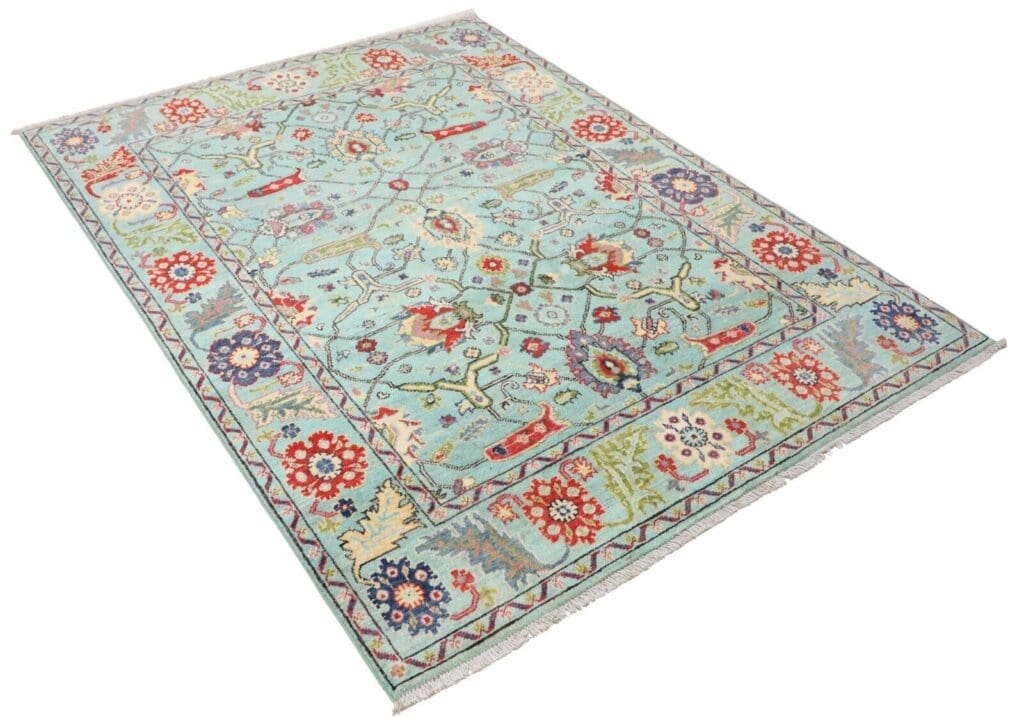 Orientteppich Kazak 194 x 147 cm Wolle handgeknüpft