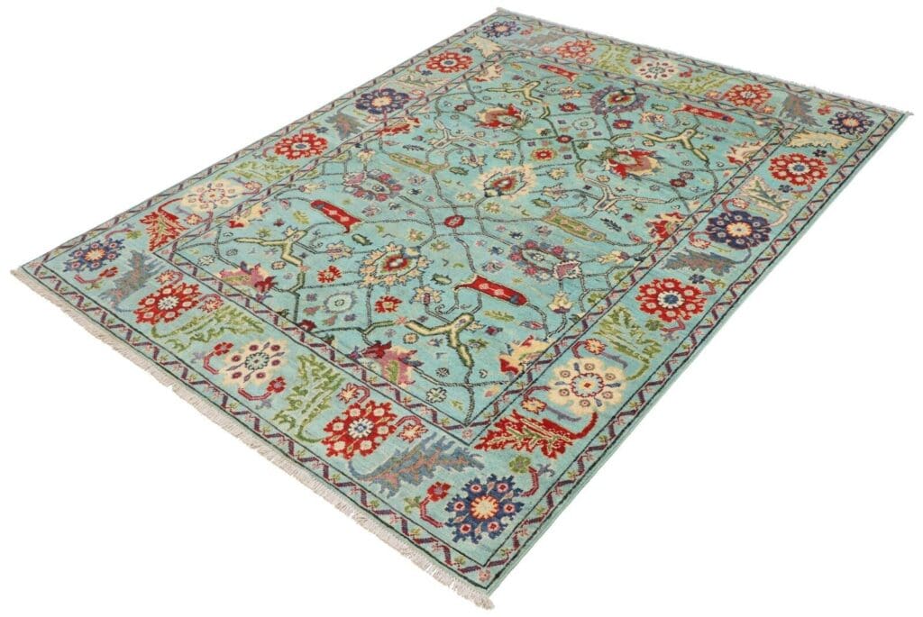 Orientteppich Kazak 194 x 147 cm Wolle handgeknüpft