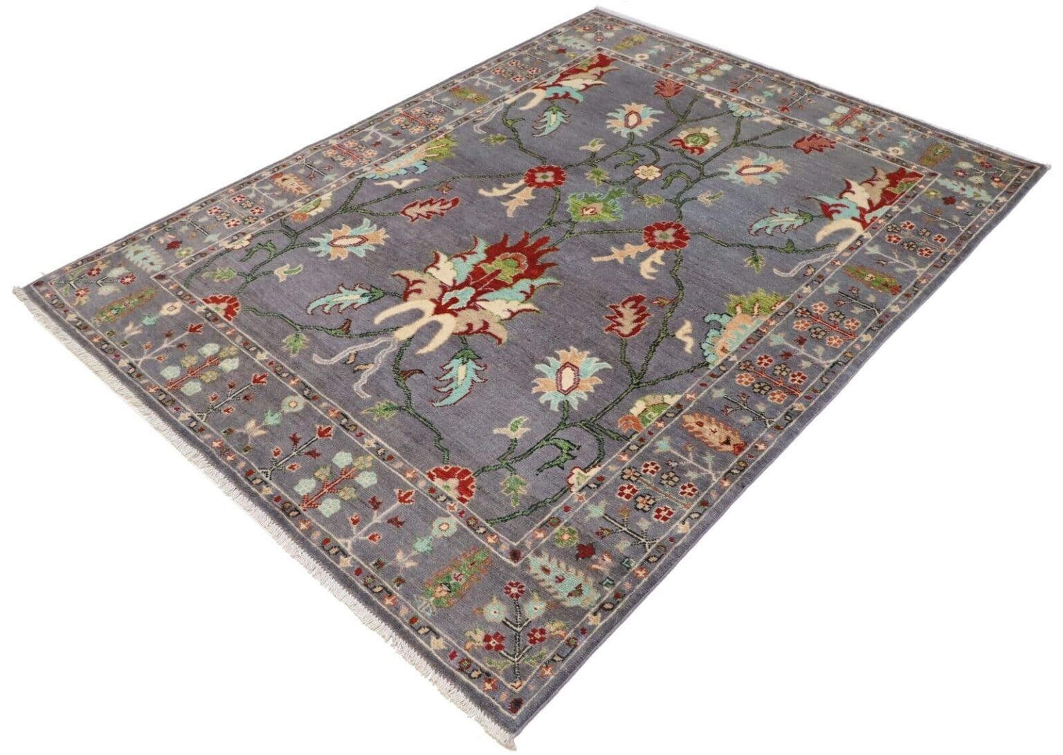 kazak-diyar-teppich-197x149-cm-160000-knoten-handgeknupft-perserteppich-2 Orientteppich Kazak 197 x 149 cm Wolle handgeknüpft