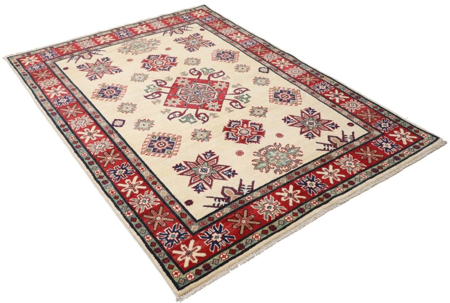 Orientteppich Kazak 202x150 cm Wolle handgeknüpft