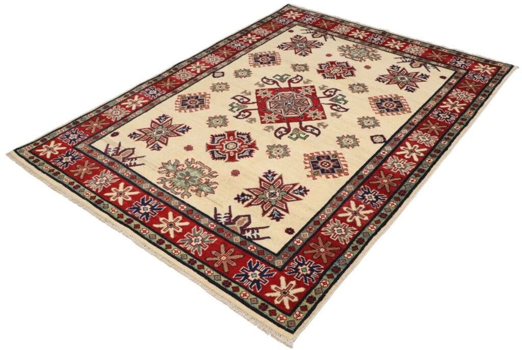 Orientteppich Kazak 202x150 cm Wolle handgeknüpft