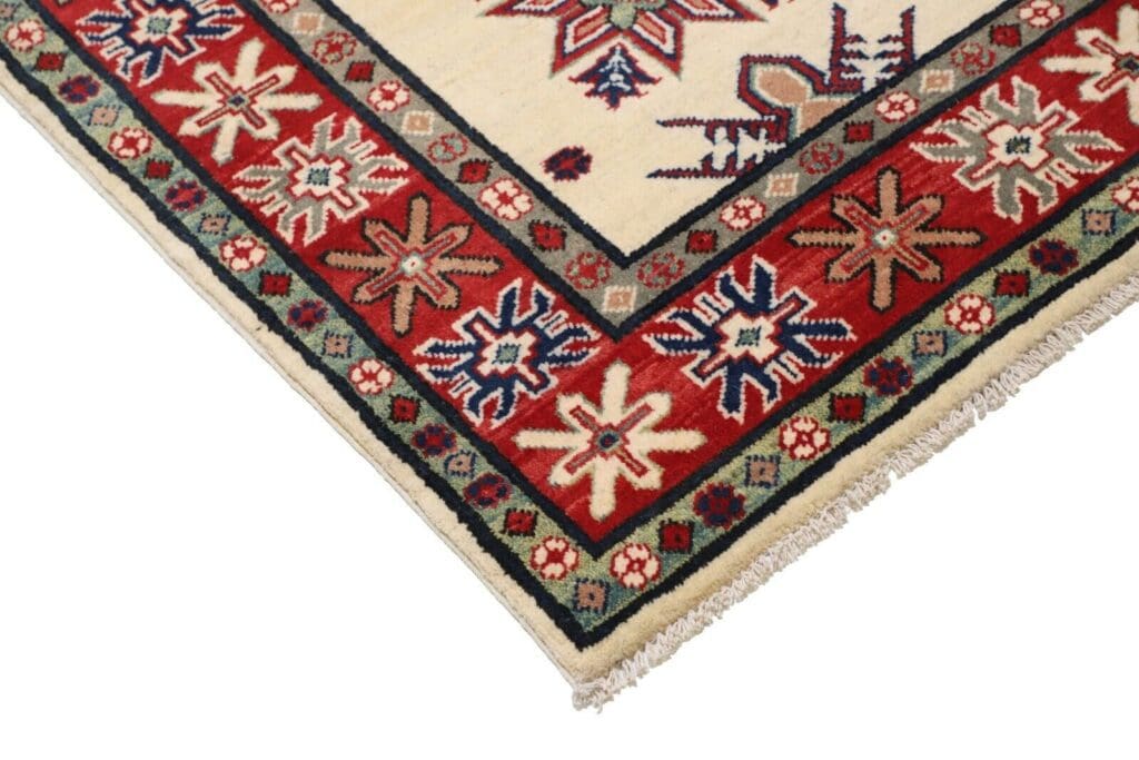 Orientteppich Kazak 202x150 cm Wolle handgeknüpft