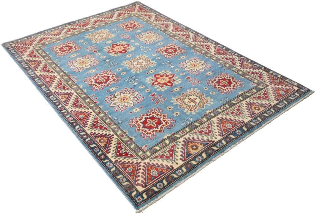Orientteppich Kazak 207 x 147 cm Wolle handgeknüpft
