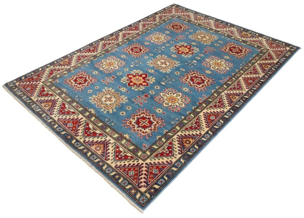 Orientteppich Kazak 207 x 147 cm Wolle handgeknüpft