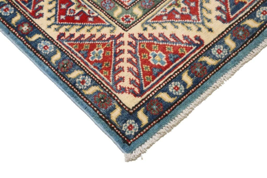 Orientteppich Kazak 207 x 147 cm Wolle handgeknüpft