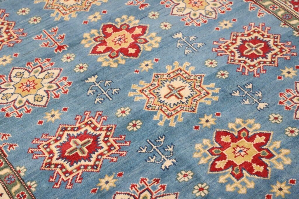 Orientteppich Kazak 207 x 147 cm Wolle handgeknüpft