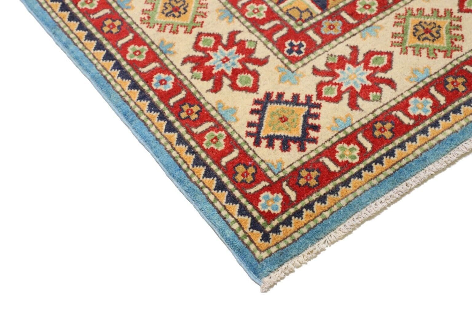 Orientteppich Kazak 201 x 146 cm Wolle handgeknüpft