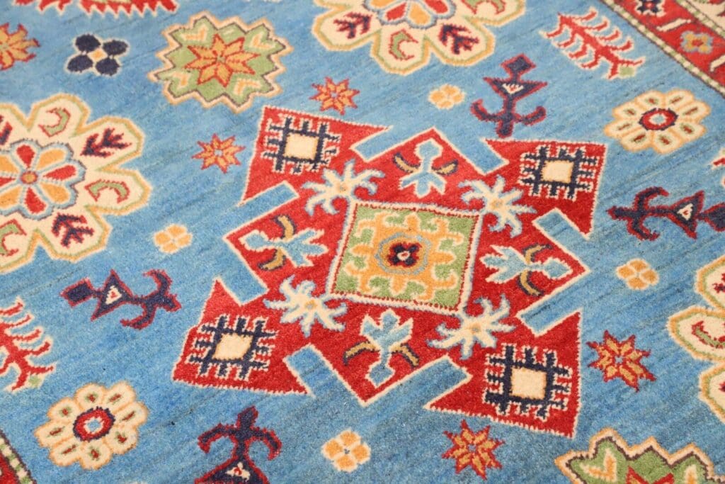 Orientteppich Kazak 201 x 146 cm Wolle handgeknüpft