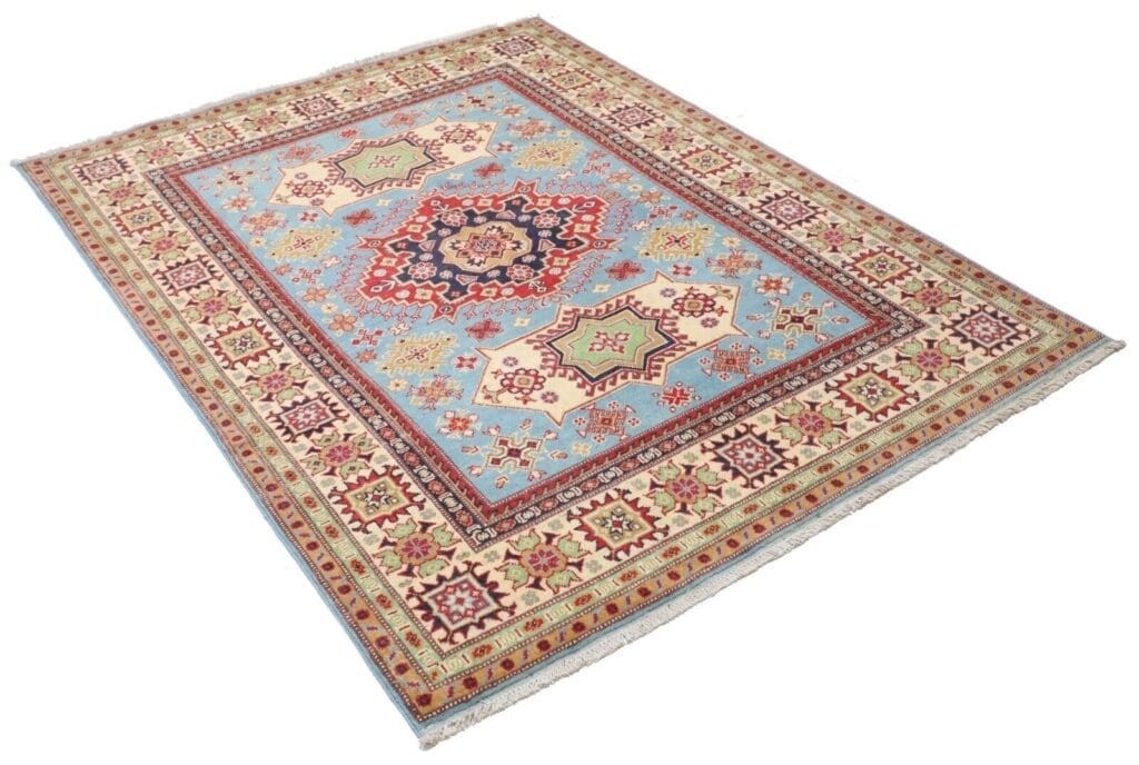 kazak-diyar-teppich-182x147-cm-160000-knoten-handgeknupft-perserteppich-1 Orientteppich Kazak 182 x 147 cm Wolle handgeknüpft
