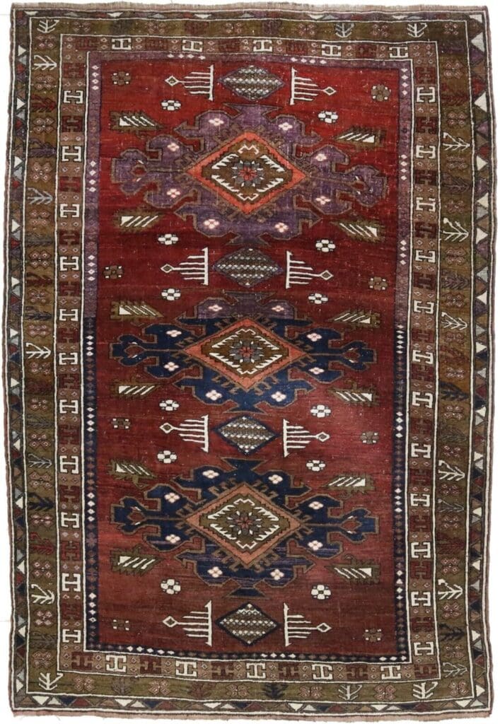 Orientteppich Shirvan 240 x 170 cm Wolle handgeknüpft