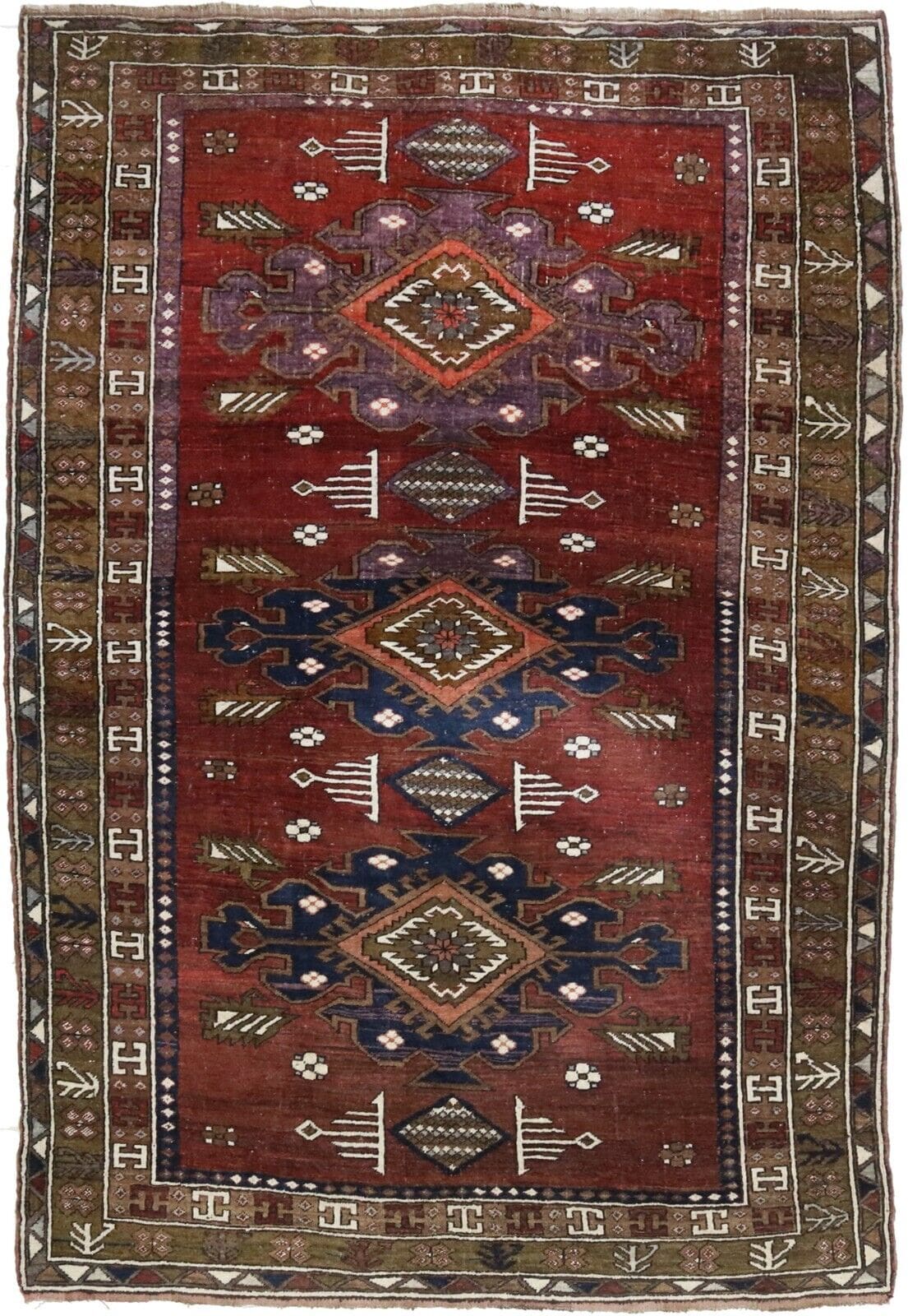 Orientteppich Shirvan 240 x 170 cm Wolle handgeknüpft