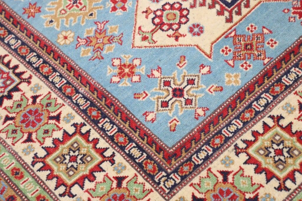 kazak-diyar-teppich-182x147-cm-160000-knoten-handgeknupft-perserteppich-4 Orientteppich Kazak 182 x 147 cm Wolle handgeknüpft