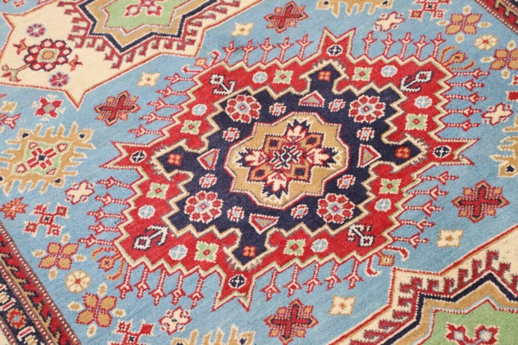 kazak-diyar-teppich-182x147-cm-160000-knoten-handgeknupft-perserteppich-5 Orientteppich Kazak 182 x 147 cm Wolle handgeknüpft