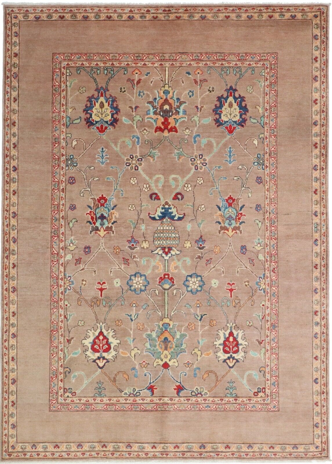 Orientteppich Kazak 244 x 173 cm Wolle handgeknüpft