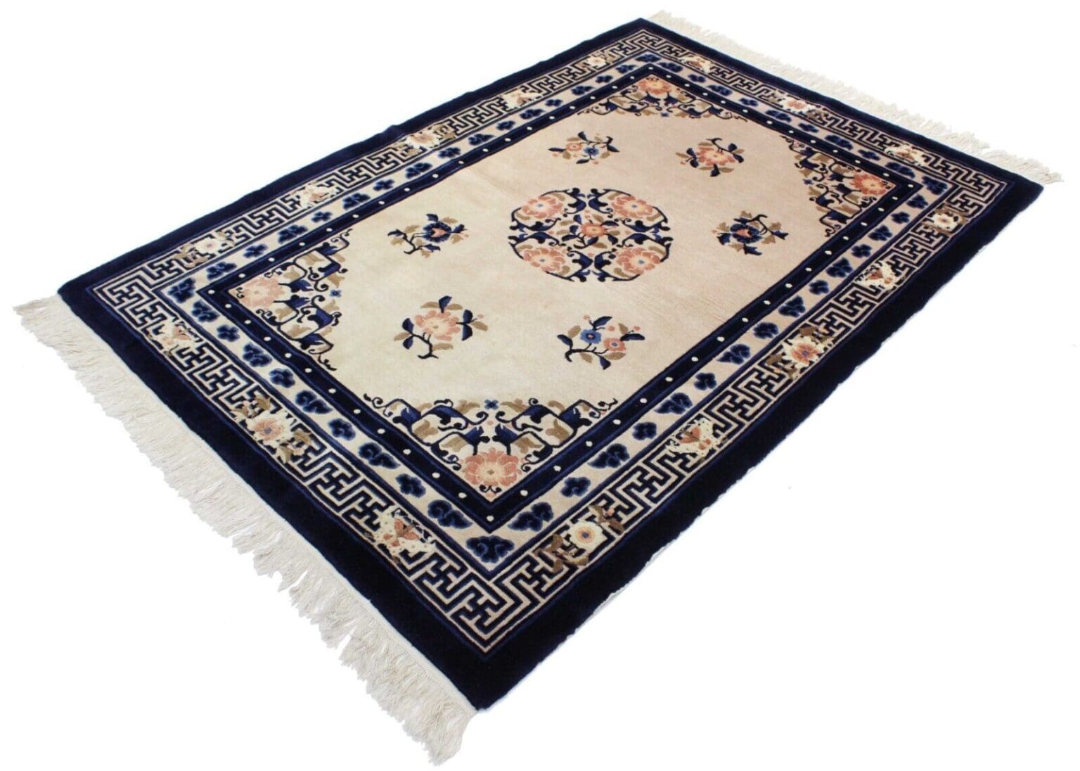 Orientteppich Peking 202 x 140 cm Wolle handgeknüpft
