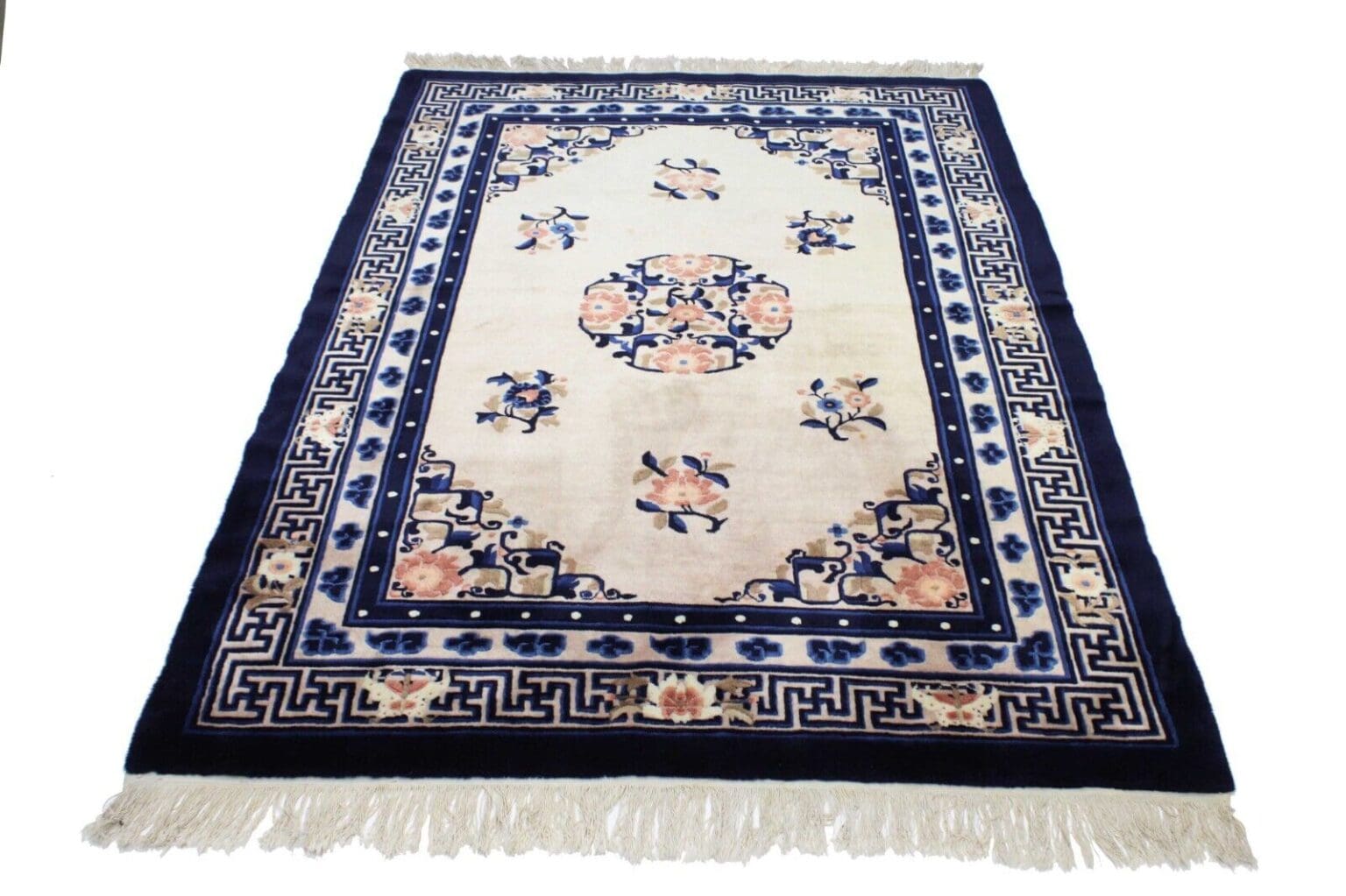 Orientteppich Peking 202 x 140 cm Wolle handgeknüpft