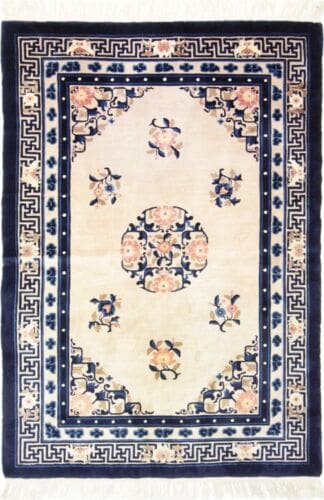 Orientteppich Peking 202 x 140 cm Wolle handgeknüpft