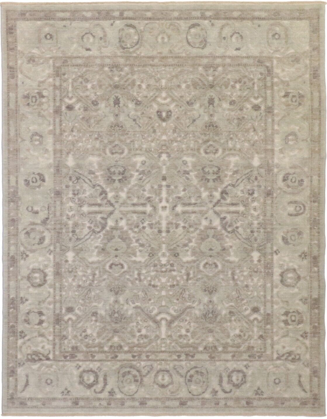 Orientteppich 178 x 232 cm Wolle handgeknüpft