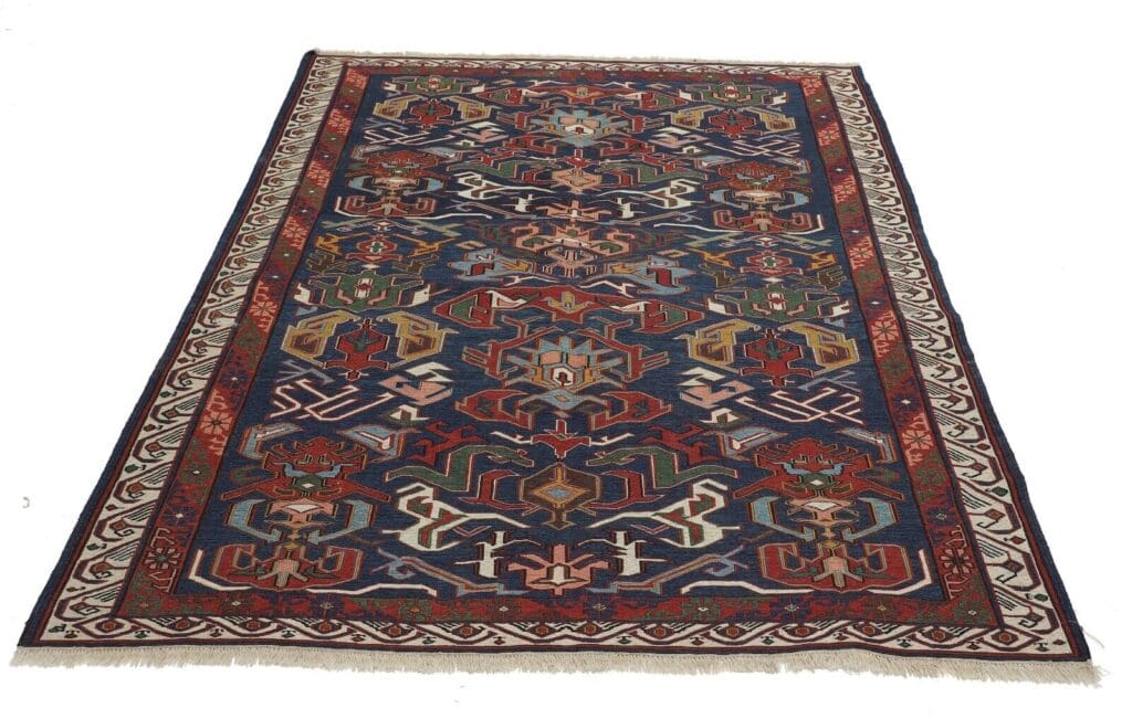 Orientteppich 197 x 147 cm Wolle handgewebt