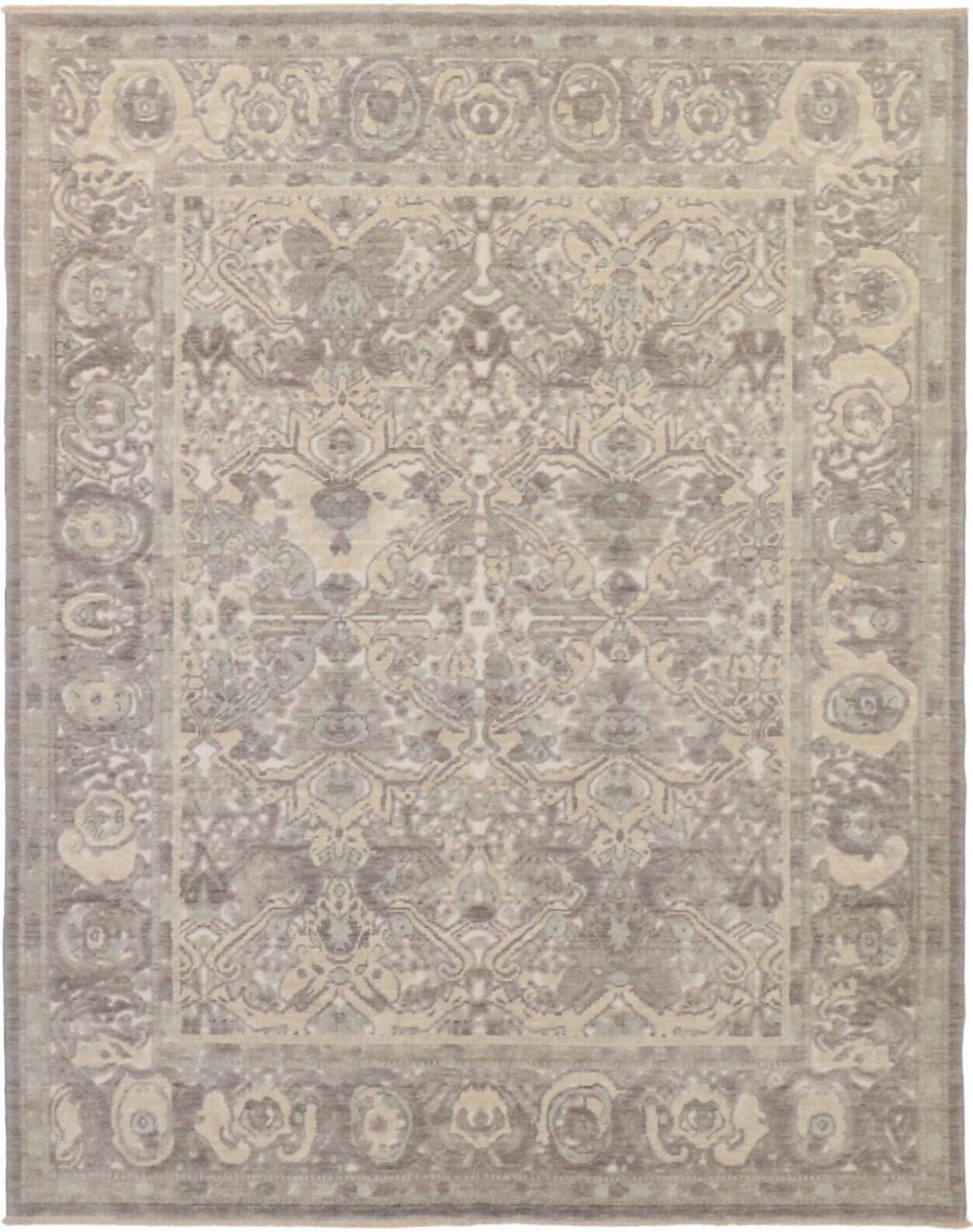 Orientteppich 184 x 230 cm Wolle handgeknüpft