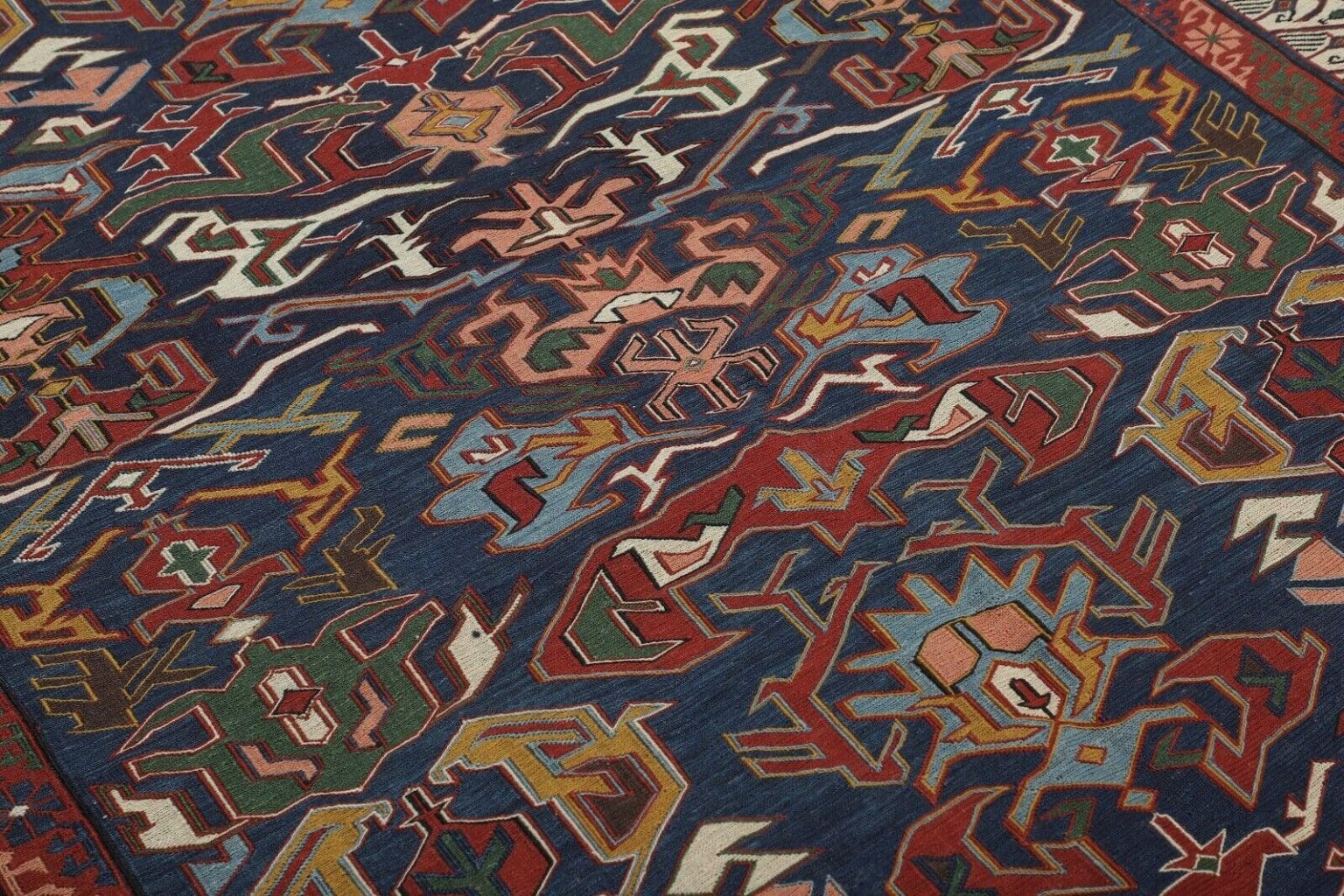 Orientteppich 197 x 147 cm Wolle handgewebt