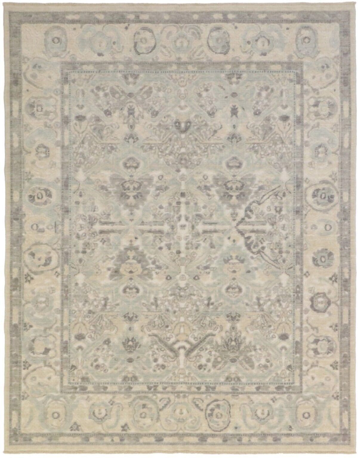 Orientteppich 182 x 231 cm Wolle handgeknüpft