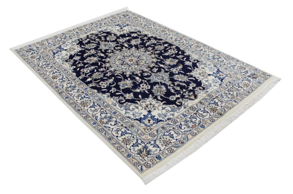 Perserteppich Nain Kaschmir 202x145 cm Wolle handgeknüpft