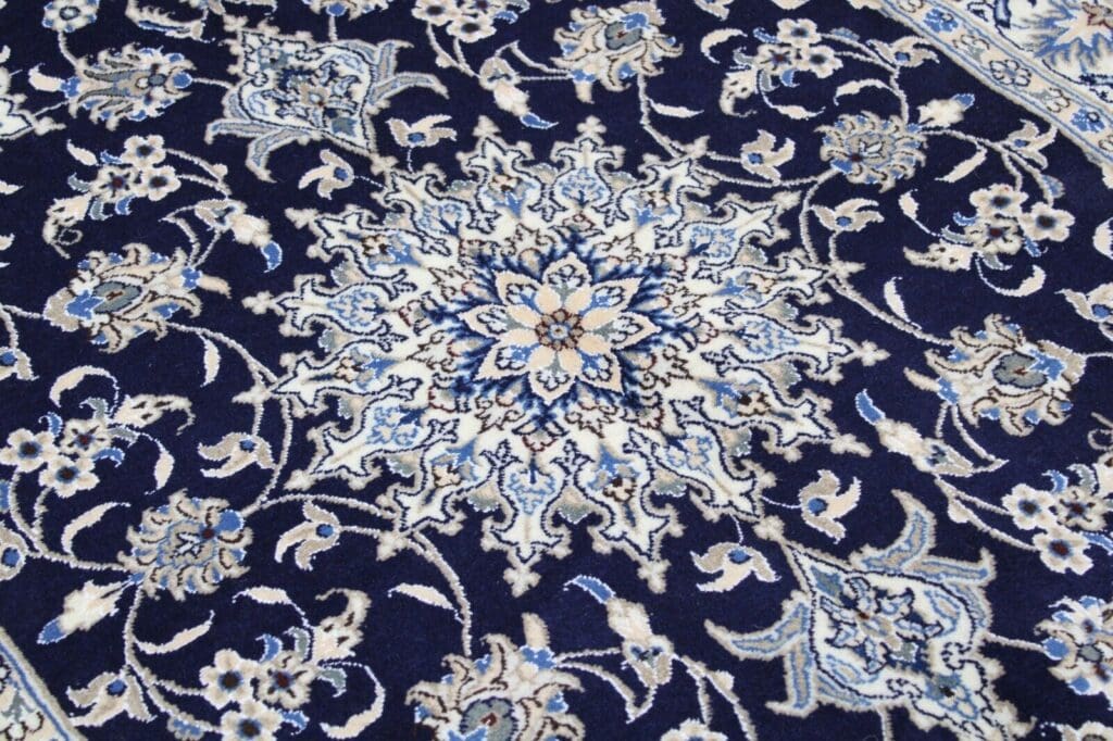 Perserteppich Nain Kaschmir 202x145 cm Wolle handgeknüpft
