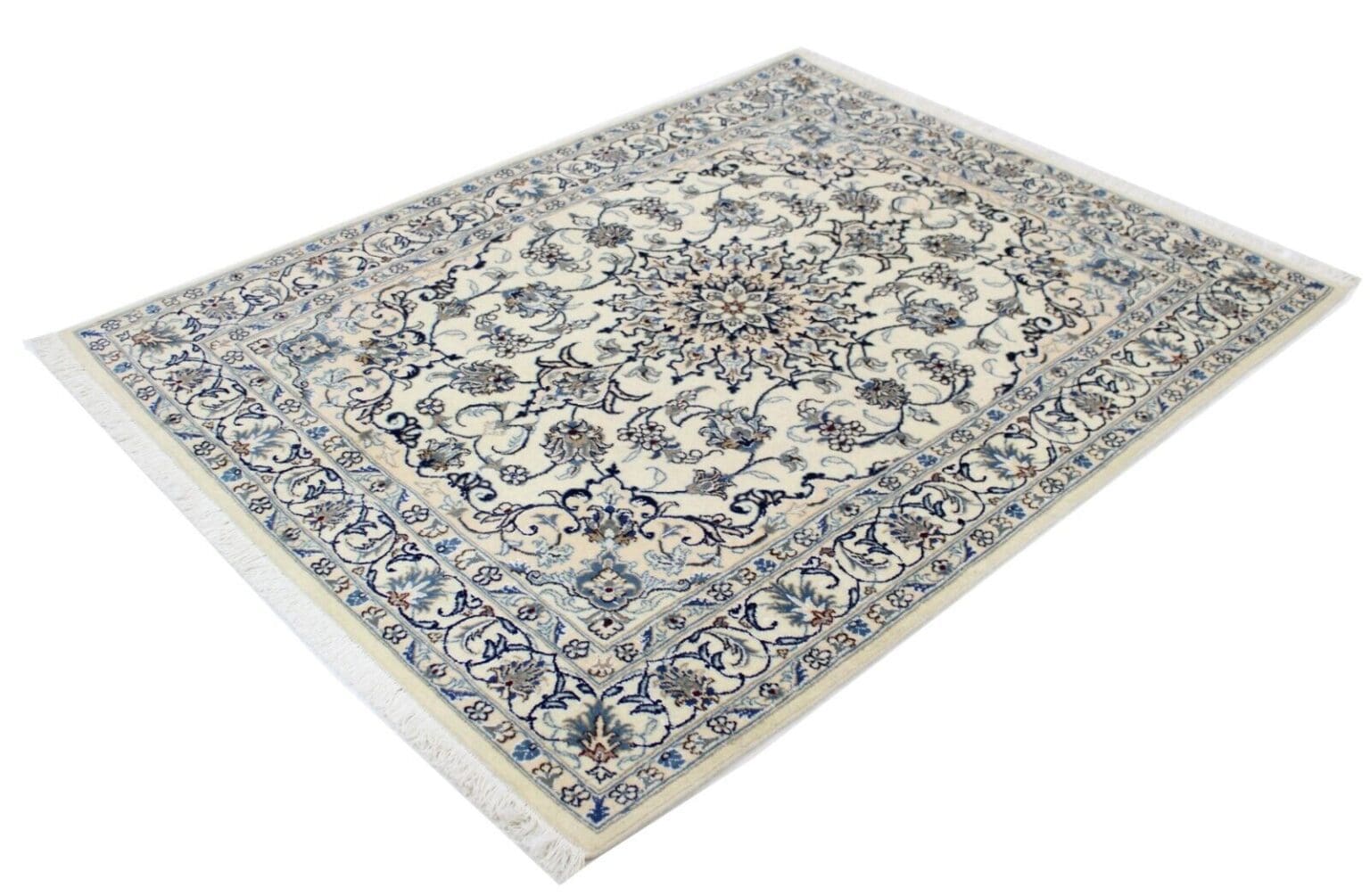 Perserteppich Nain Kaschmir 194x146 cm Wolle handgeknüpft