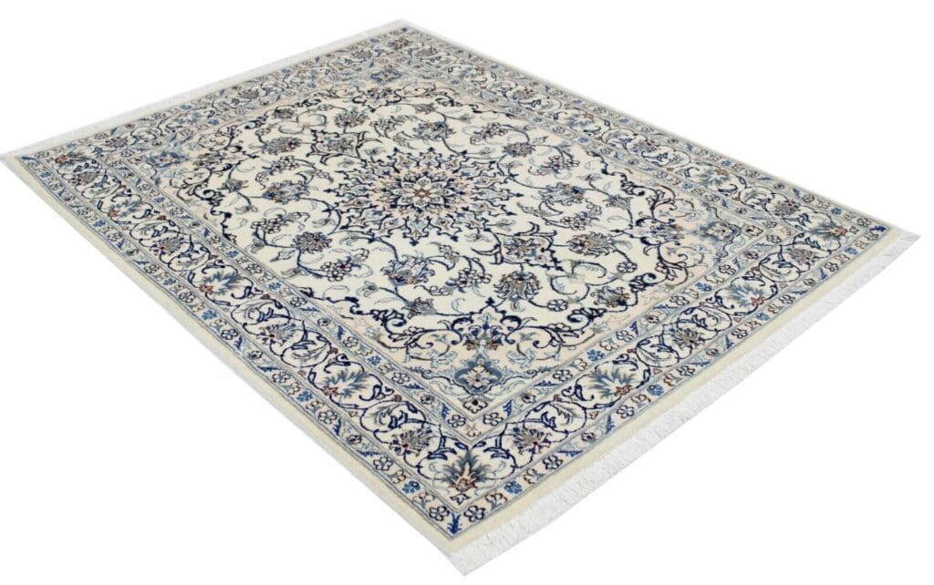 Perserteppich Nain Kaschmir 194x146 cm Wolle handgeknüpft