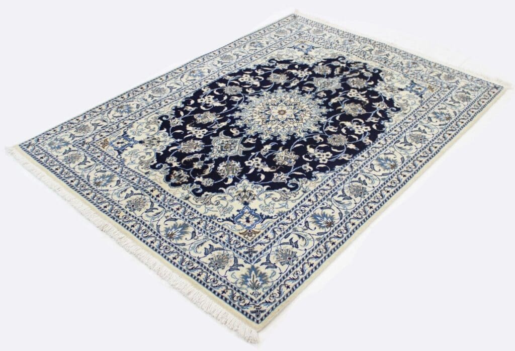 Perserteppich Nain Kaschmir 201 x 150 cm Wolle handgeknüpft