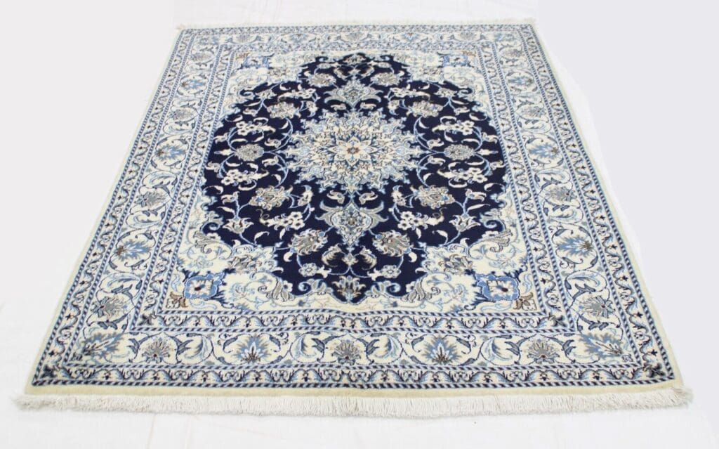 Perserteppich Nain Kaschmir 201 x 150 cm Wolle handgeknüpft