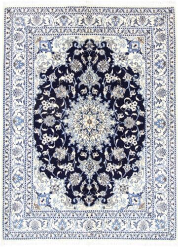 Perserteppich Nain Kaschmir 201 x 150 cm Wolle handgeknüpft