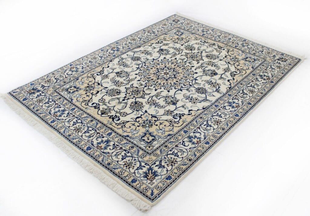 Perserteppich Nain Kaschmir 196 x 146 cm Wolle handgeknüpft