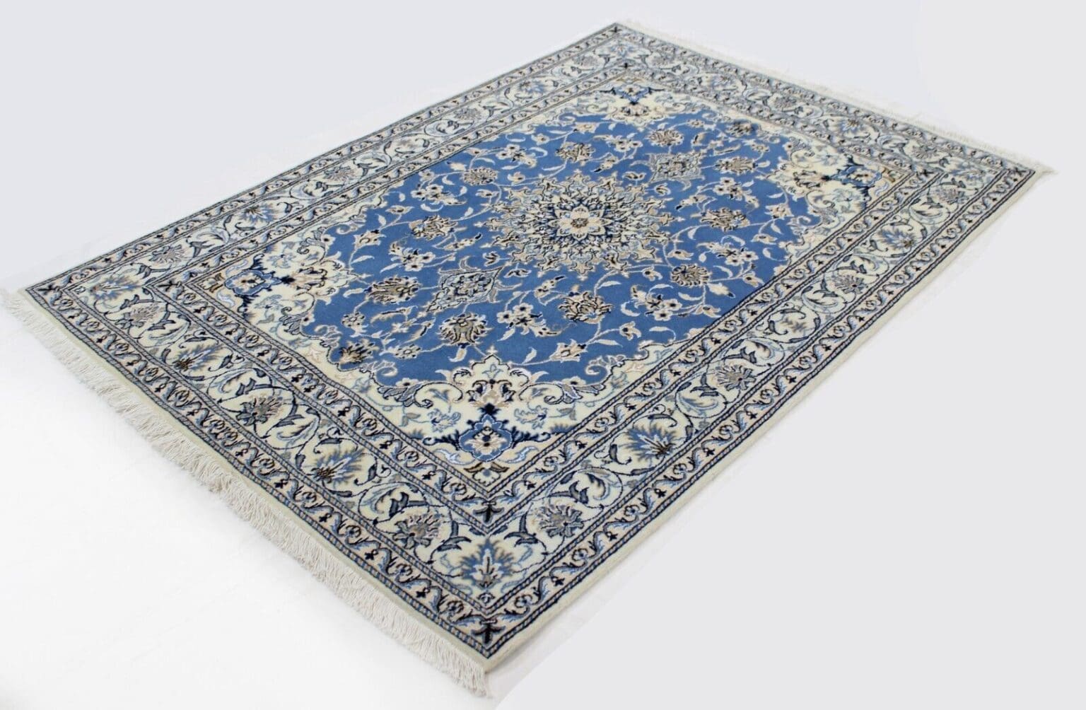 Perserteppich Nain 207 x 145 cm Wolle handgeknüpft