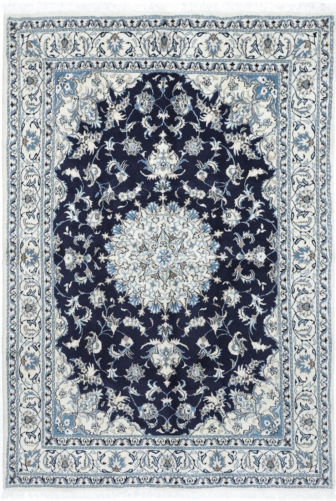 Perserteppich Nain Kaschmir 242 x 170 cm Wolle handgeknüpft