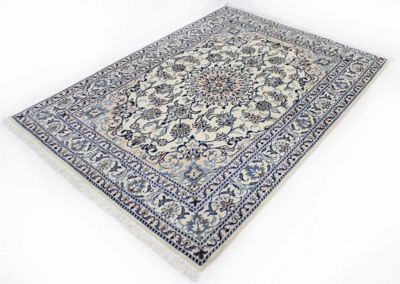 original-perserteppich-nain-kashmari-202x146-cm-handgeknupft-1 Perserteppich Nain Kaschmir 202x146 cm Wolle handgeknüpft