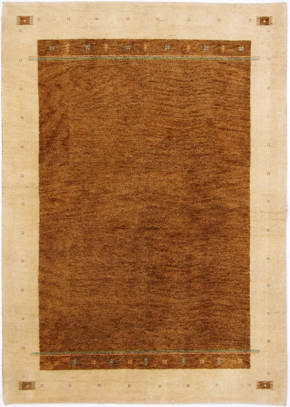 Orientteppich Gabbeh 237 x 170 cm Wolle handgeknüpft