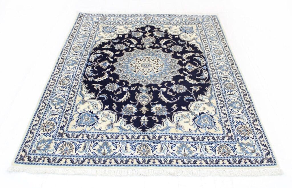 Perserteppich Nain Kaschmir 200 x 146 cm Wolle handgeknüpft
