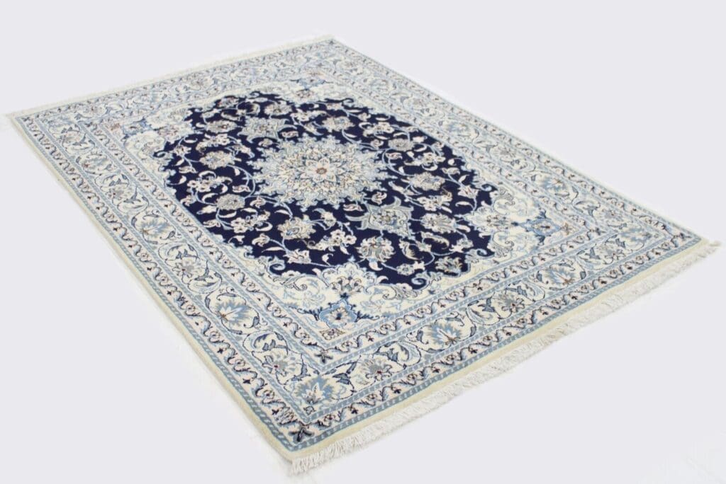 Perserteppich Nain Kaschmir 198x144 cm Wolle handgeknüpft