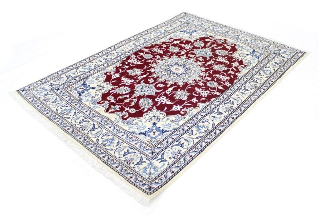 Perserteppich Nain 203 x 142 cm Wolle handgeknüpft