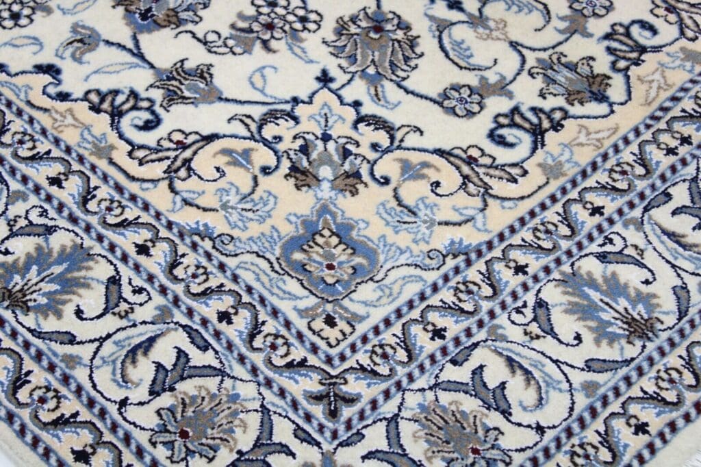 Perserteppich Nain Kaschmir 207 x 145 cm handgeknupft
